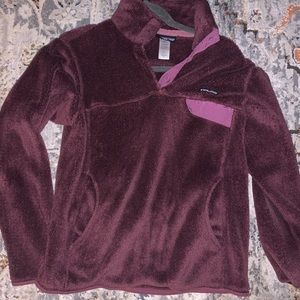 Purple Patagonia sweatshirt
